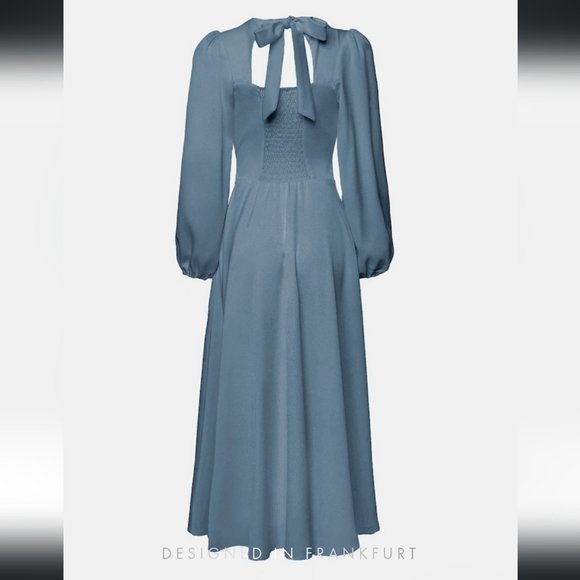 LICHI Flared long-sleeve midi dress | size XS - Picture 4 of 8